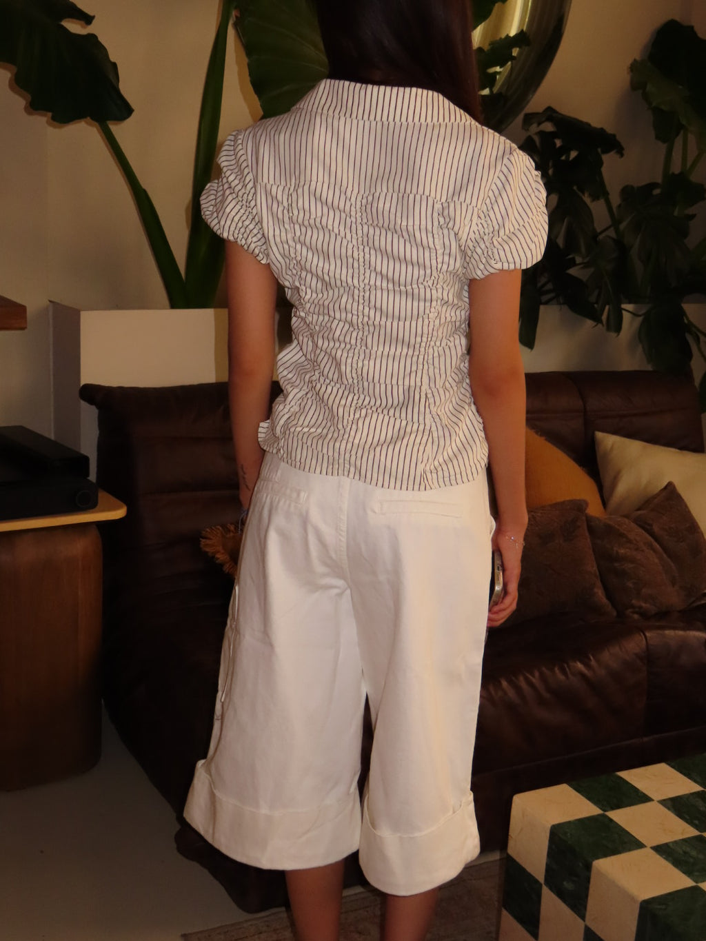 Ruched stripped top