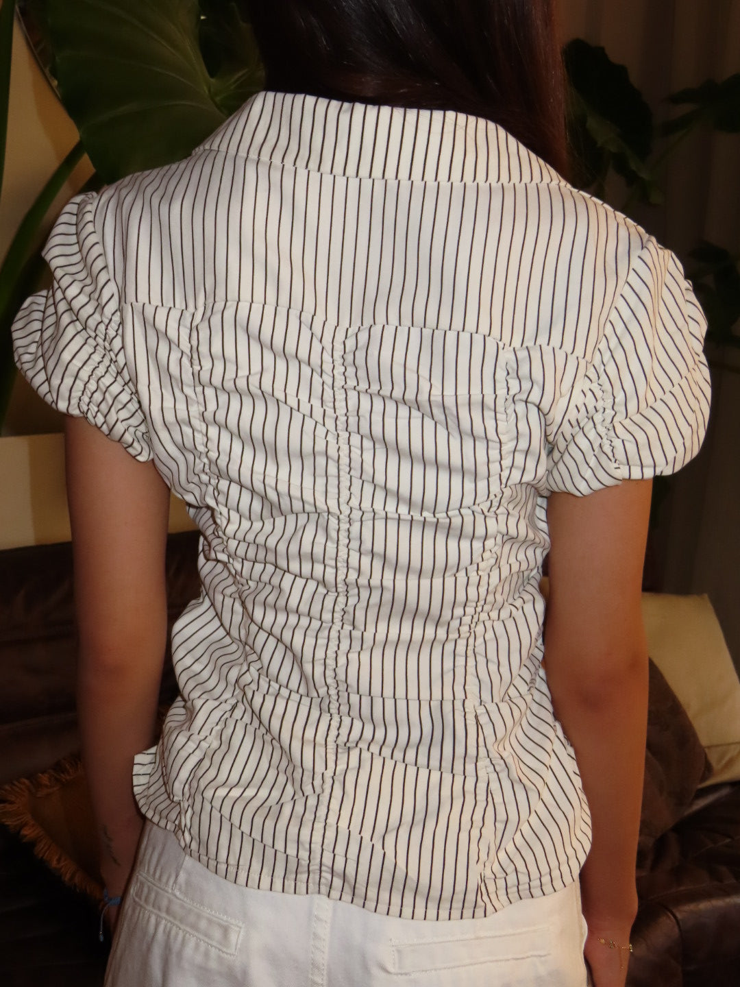 Ruched stripped top