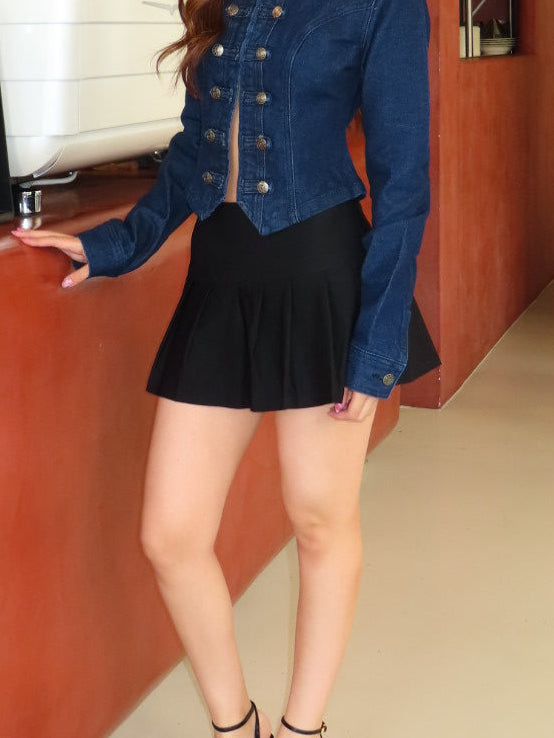 Mini pleated skirt