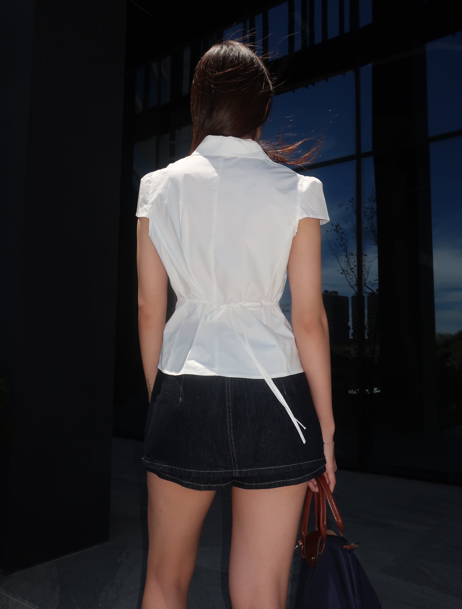 Mini skirt denim