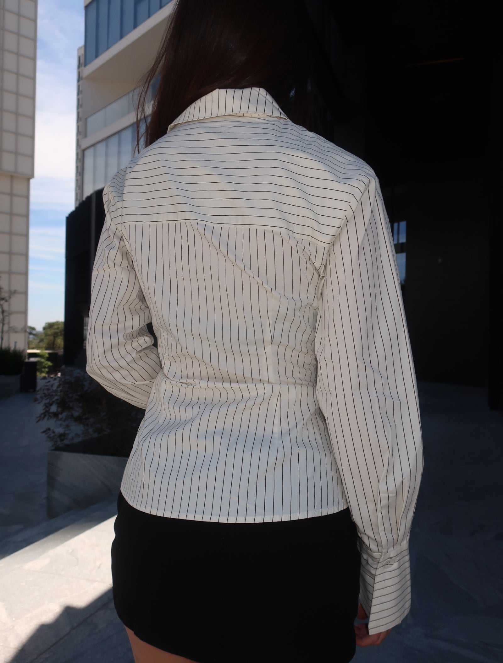 Blusa Tailored Stripe