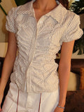 Ruched stripped top