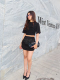 Raven Mesh skirt set