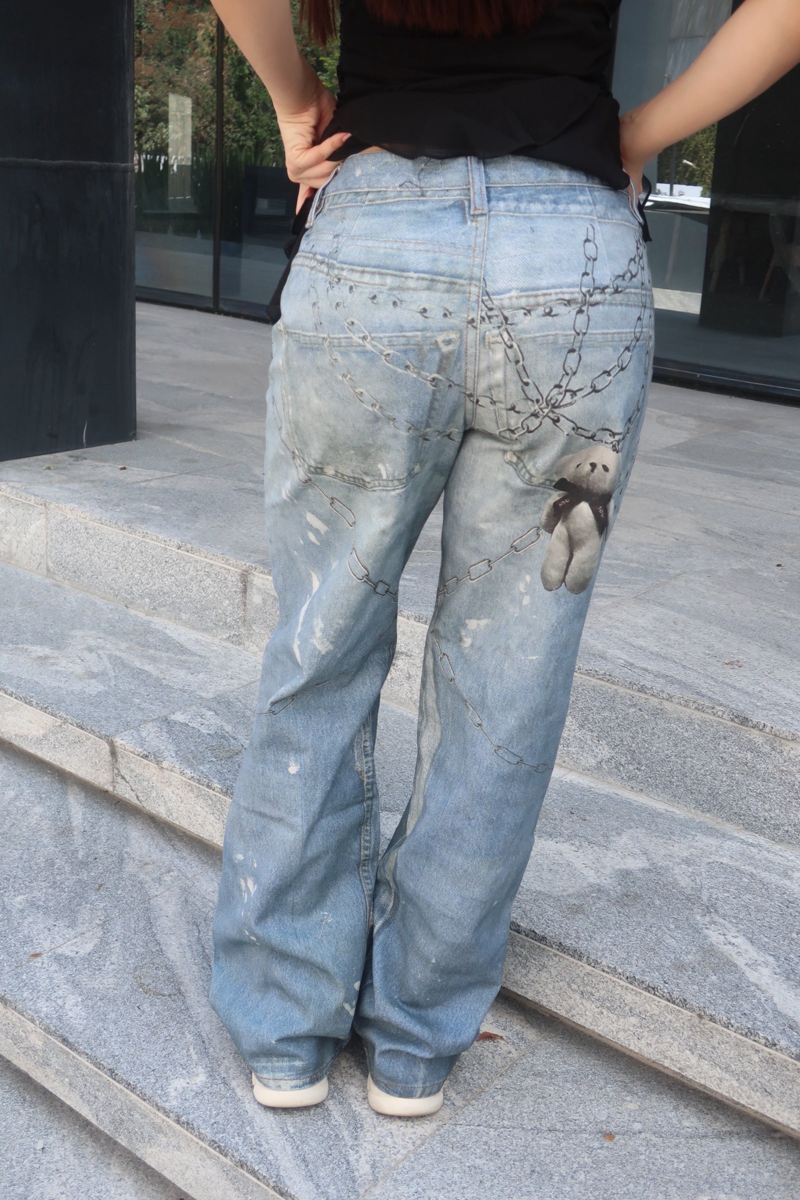 Jeans Wide Leg Vintage - keychain
