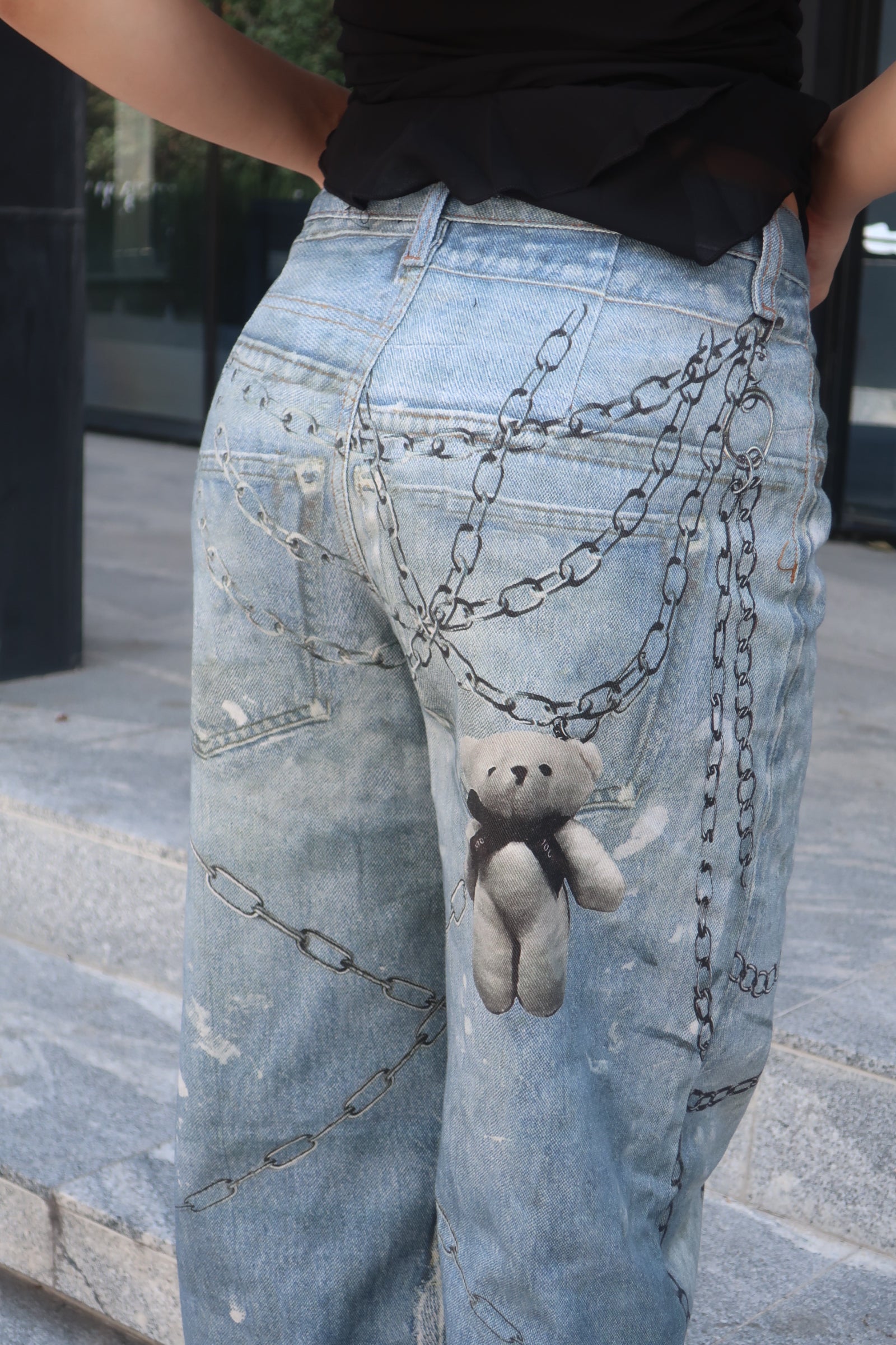 Jeans Wide Leg Vintage - keychain